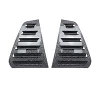 FALMDCQ Persienne Triangulaire pour Vitre Arrière de Voiture, Couvercle de Volet pour Bouches D'aération Latérales, Compatible pour VW Golf7 Golf 7 MK7 7.5 2013-2019, B Carbon Fiber Look