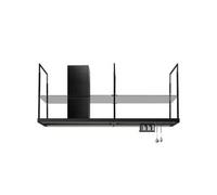 Falmec Europa Evo Is. 175 Nero 220-240V - 50-60Hz T80 S/Filtro Hotte Îlot | Classe énergétique B | Structure noire, commandes électroniques, filtre à charbon inclus