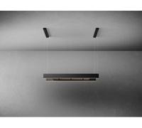 Falmec Hotte décorative îlot LIGHT2620 120 cm à recyclage Noir