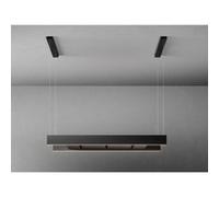 Falmec Hotte décorative îlot LIGHT2620 120 cm à recyclage Noir