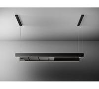 Falmec Hotte décorative îlot LIGHT2720 – 175 cm – ultra-fin LED – Noir