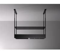 Falmec Hotte îlot décorative SPAZIO2620 130 cm – Circle Tech, noir, 600 m³/h, LED