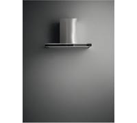 Falmec - Hotte Décorative Murale Lumina Nrs Mural 90 Inox/Verre Noir