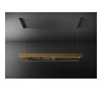 Falmec Light Is.120 C0001 Profilo Bronzo Sat. Nero 220-240V - 50-60Hz T50 C/Filtro Hotte Îlot | Classe énergétique A | Hotte îlot de 120 cm, profil bronze satiné, technologie Multi-Air, éclairage LED,