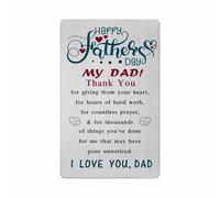 FALOGI Carte de fête des pères pour papa, carte de fête des pères, cadeau de la part de sa fille et de son fils, cadeau pour la fête des pères, fête des pères