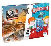 FALOMIR 646389 Pack de Jeux Puissance 4 et Couler Les Bateaux (français Non Garanti)