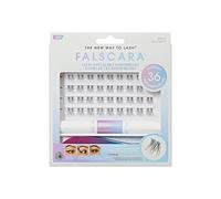 FALSCARA Kit d'extension de cils légers et volumineux avec bande transparente invisible, Bond & Seal, applicateur et 36 clusters de cils