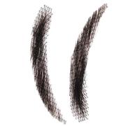 False Eyebrows - Handmade Real Hair Brows, Reusable Black Crochet Makeup, Breathable Fake Facial Toupee | Lightweight Cosmetic Applique, Theater Cosplay Party Everyday Arc Replacement Enhancements