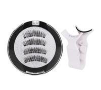 False Eyelash Glams - Adhesive Strip Fiber Cluster, Wispy Voluminous Silk Mink Eye Enhancement Bridal Wedding Studio Photo Shot Performance Luxury Elegant Soft Feathers Look Effect Use