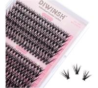 False Eyelashes Cluster 240pcs 0.07mm D Curl Mixed 9-16mm 30d+40d False Lashes Bouquet Individual False Lashes Volume Russian Diy Eyelash Extensions (30d+40d,9-16mm)