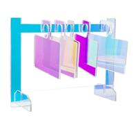 False Nail Affiche Board, support d'échantillonnage de pointe de l'ongle,Board de pratique de l'ongle de couleur de clous de salon acrylique - Conseils de charme de ongle portable Stand pour le maquil