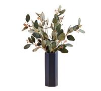 Falsifications extérieures Fleurs artificielles Fautes plantes Plantes Eucalyptus Décoration de feuille Simulation Fleur Bouquet Silk Fleur Fausse décoration Fleur Fleurs Artificielles Fleurs
