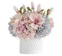Falsifications extérieures fleurs artificielles fleurs fausses plantes grandes hortensia décorations de mariage à la maison mixte salon hôtel maison hôtes fleurs artificielles extérieures (couleur: