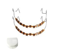 Falsos Para Dientes Lot de supports avec supports et fil pour étudiants en médecine dentaire et orthodontique Orange