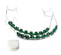 Falsos Para Dientes Lot de supports avec supports et fil pour étudiants en médecine dentaire et orthodontique Vert