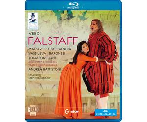 Falstaff: Teatro Regio di Parma (Battistoni) (Blu-ray) Ambrogio Maestri