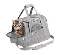 Faltbare Transportbehälter - Katzen, Zusammenklappbare - Transportbox | Zusammenklappbare Welpen-Tragetasche | Für Reisen, Urlaub, Spazierengehen, Wandertouren, Reisen, Ausflüge, Camping, Pickn