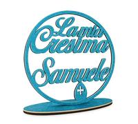 Faltec Décoration de table ou à suspendre personnalisée pour événements religieux, baptême communion confirmation, décoration de décoration - beaucoup de couleurs (inscription Ma première communion)