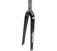 Falträder Starre Gabeln Vorderradgabel 14 Zoll 16 Zoll 18 Zoll 20 Zoll 22 Zoll Kohlefaser C Bremsgabeln 28,6 mm 1-1/8 Zoll gerades Rohr 74/100 mm Schnellspanner Fahrräder Harte Gabel (Glanzschwarz B