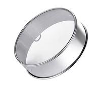 Falytemow Tamis à farine rond avec 60 mailles fines en acier inoxydable antirouille pour la cuisson 25 cm x 5 cm