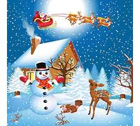 Fama Fabre Peignoir de Noël pour enfant 80 x 105 cm 150 g