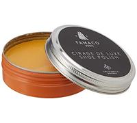 Famaco Cirage de Luxe, crème de luxe en tin, de soin pour cuir lisse enrichie en cire d'abeille, 50 ml, Jaune Cire