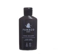 Famaco - Crème Délicate 125ml pour Cuirs Lisses - MARRON FONCE - Lait Nourrissant à Base de Cire - Nettoie, nourrit et Assouplit en Douceur les Chaussures