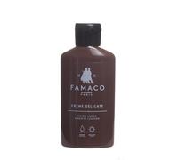 Famaco - Crème Délicate 125ml pour Cuirs Lisses - MARRON MOYEN - Lait Nourrissant à Base de Cire - Nettoie, nourrit et Assouplit en Douceur les Chaussures