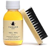 Famaco - Flacon VEL VEL - Shampoing Doux pour Daim et Nubuck - Elimine les Taches et Ravive la Couleur d'Origine - Pour Chaussures, Vestes et Sacs - 100ml