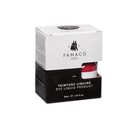 Famaco Kit Teinture Liquide, Teinture pour chaussures en cuir, sacs et vestes avec éponge et pinceau, 30 ml, Noir
