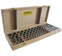 Famag 1414400 Set de 6 mèches à simple spirale Lewis dans un coffre en bois 10-20 x 460 mm