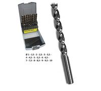 FAMAG 1594 Forets Bois Hss-G ,Ø 1 - 10 MM ( 0,5 MM Croissant), Kit 19-teilig