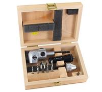 FAMAG 1597.758 Pro 75 Jeu de 75 Vis Coudées dans une Boîte en Bois avec Forets Hélicoïdaux 3, 4, 5, 6 mm