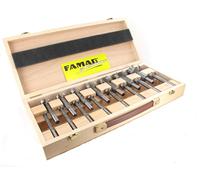 FAMAG 1630.515 Classic WS Lot Pointe Fine pour perceuse à mèche 15 pans 10,12,15,16,18,20,22,25,26,28,30,35,40,45,50 mm, Jeu 10-50 mm de diamètre