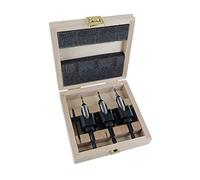 Famag Bohrsenk Lot de 4 pièces Diamètre 4/5/6 mm et Butée de profondeur dans une boîte en bois, 3577504