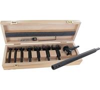 FAMAG Bormax 2.0 prima Jeu de 9 forets à lamelles WS D = 15, 20, 25, 30, 35, 40, 45, 50 mm dans un coffret en bois