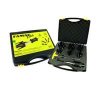 Famag Scies cloches Paroli 2166808 Lot de 8 universelles avec adaptateur et mèche Zenrier Gris