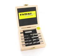 FAMAG Hss-G Forets Bois Boîte en Bois Ø 3, 4, 5, 6, 7, 8, 9, 10 MM + Porte-Outil