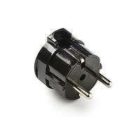 FAMATEL-1102 N-Clavija 4,8 mm TT Schuko 16A-250 V sortie latérale Noir