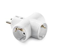Famatel 1303 - Multiprise triple Schuko TT céramique 16 A-250 V