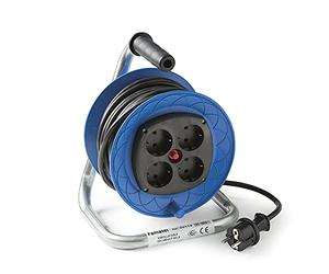 FAMATEL-30115 Enrollacable Disjoncteur 4 Prises 15 M