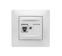 Famatel 6516505062 Prise téléphone Rj-11 Blanc 9137 Multicolore