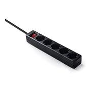 Famatel 9/705-N Multiprise ecosockets 5 Interrupteur Lumineux | 1,5 m | jusqu'à 3500 W | Protection de l'enfance | Prise Multiple | Orientation Prises à 45 ° | Empêche la consommation de fantôme |