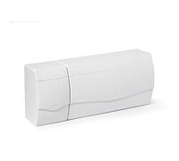 FAMATEL - Armoire Nuova Surface | IP 40 | ICP 32+18 éléments | 195 x 470 x 100 mm | Porte opaque | Gris, Blanc