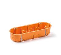 FAMATEL - Boitier à encaster pour mécanismes | Triple | 67x45 mm | Orange
