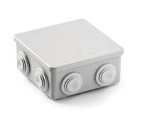 Famatel - Boitier étanche IP55 | Couvercle avec vis | Avec cônes | 100 x 100 x 45 | Gris