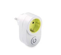 Famatel Chargeur/Prise Interrupteur on/Off Économiseur d'espace Nécessite pour Voyage Protection Enfant Blanc et Jaune Petit