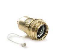 Famatel Douille métallique avec interrupteur à tirette intégré E27