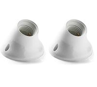 FAMATEL - Douilles Base Courbe | E27 | Gris, Blanc (Lot de 2)