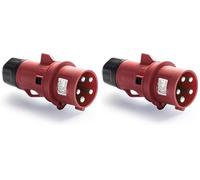 FAMATEL-Fiche 13303 3P N T IP44 380-415 V 32A (Lot de 2)